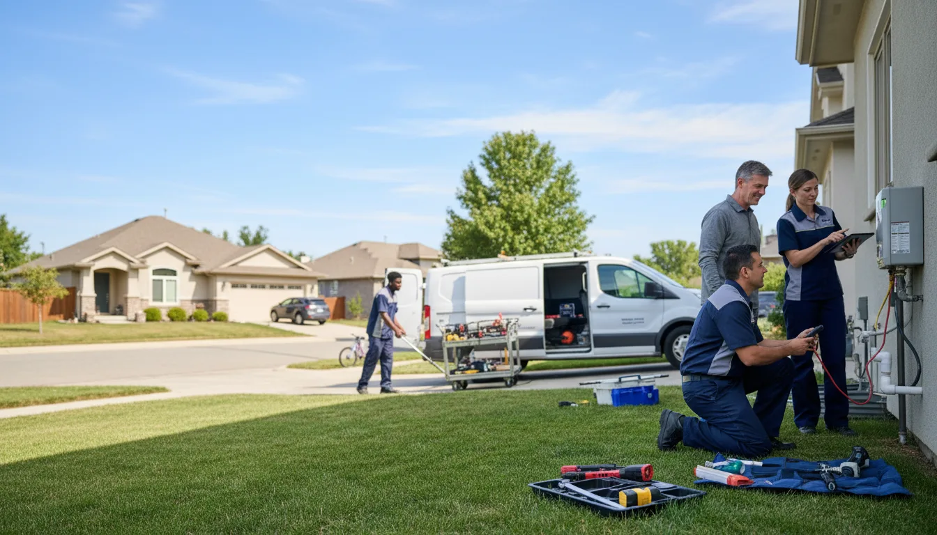 Tankless water heater service in Bullard, TX